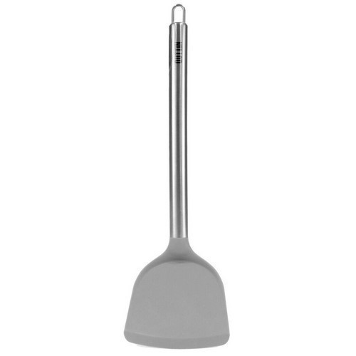 ESPATULA QUTTIN LISA INOX/SILICONA GRIS 34CMS